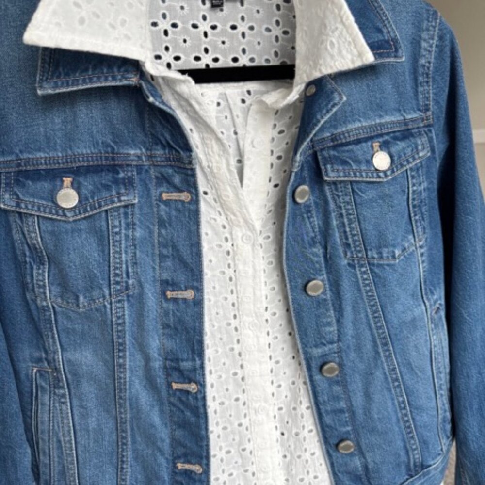 White Eyelet Top 100% Cotton
